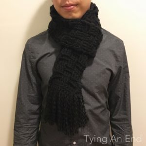 Chunky Basketweave Scarf by Tying An End