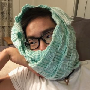 Slim Basketweave Scarf by Tying An End