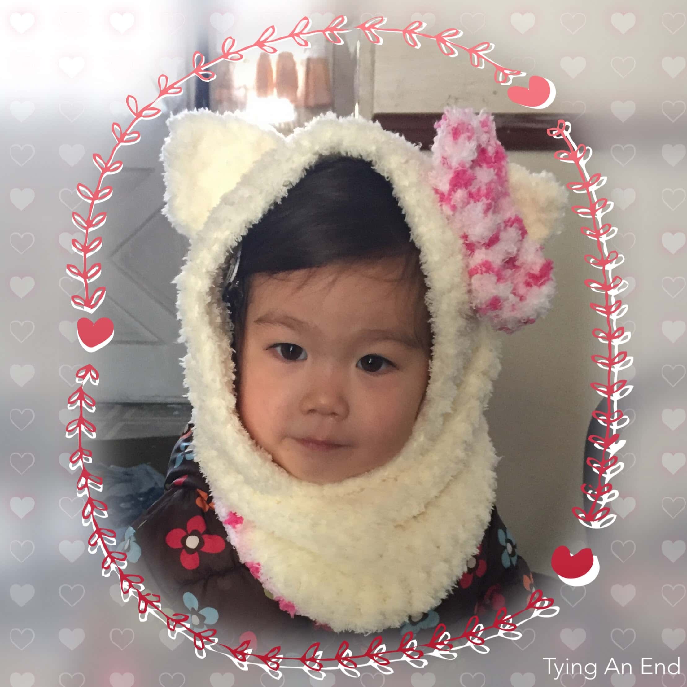 Emma with Hello Kitty Snood