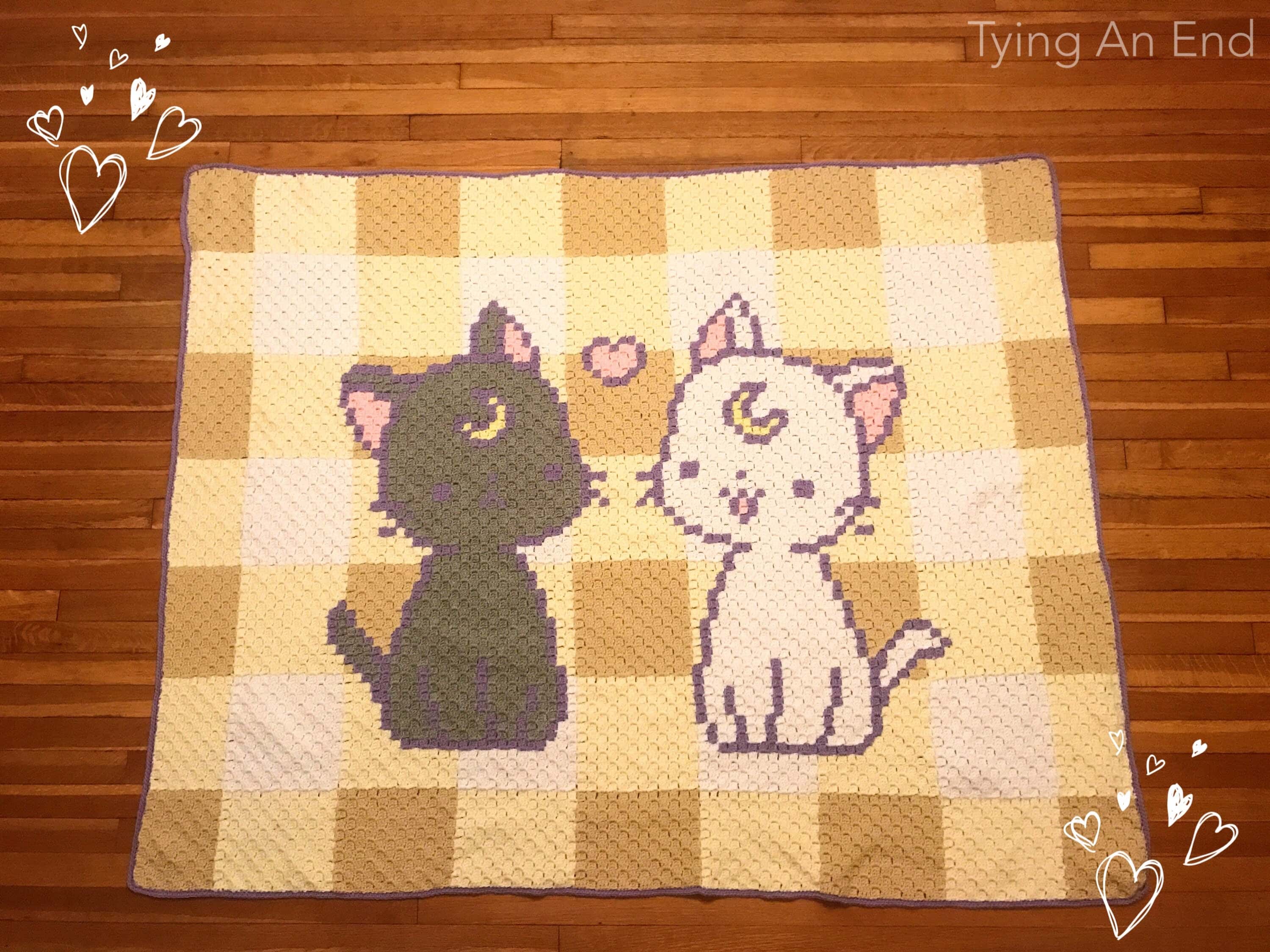 Luna and Artemis C2C Blanket