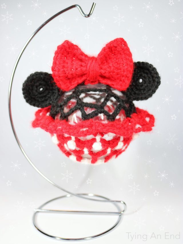 Minnie Christmas Ornament by Tying An End