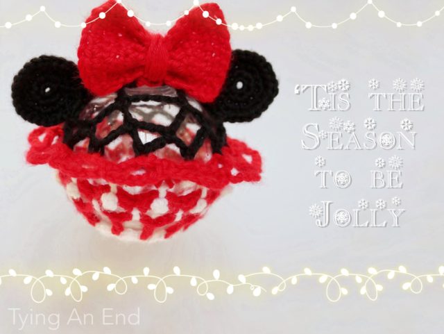 Minnie Christmas Ornament by Tying An End