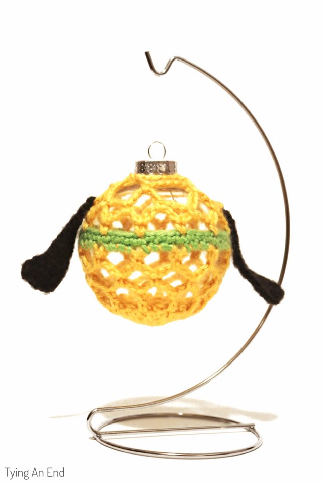 [Free Crochet Pattern] Disney series Christmas ornament: Crochet Pluto Christmas Ornament! Check out my blog for other characters!