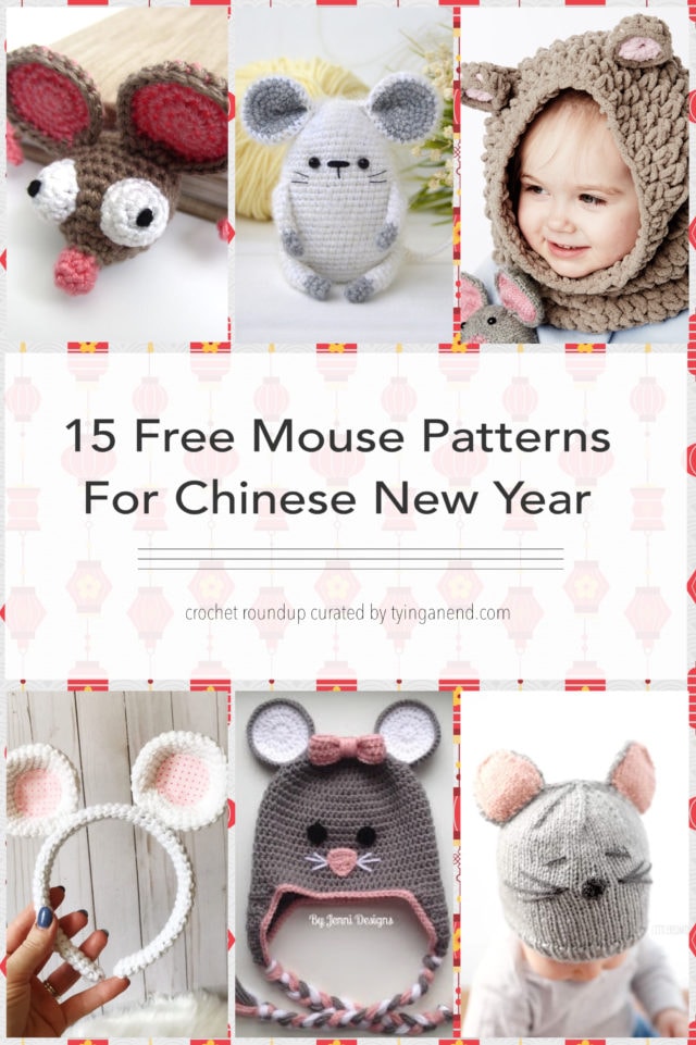 Free 15 Mouse Patterns for Chinese New Year 2020