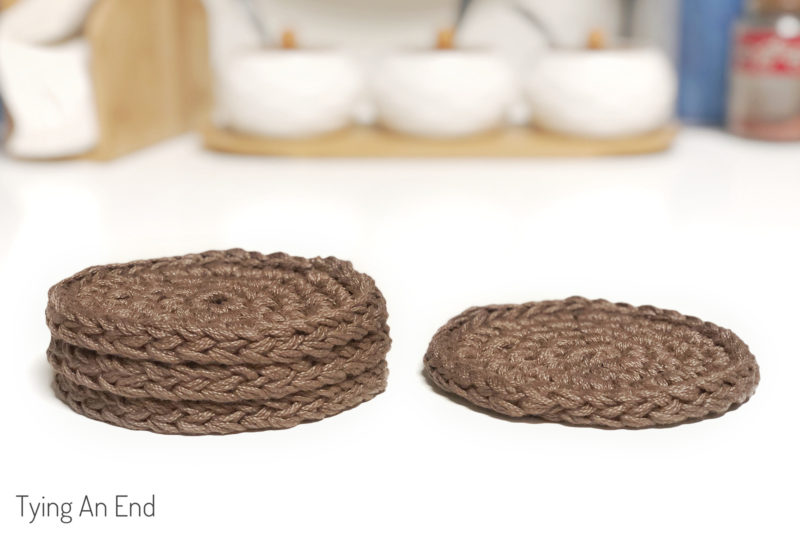 chunky crochet coaster