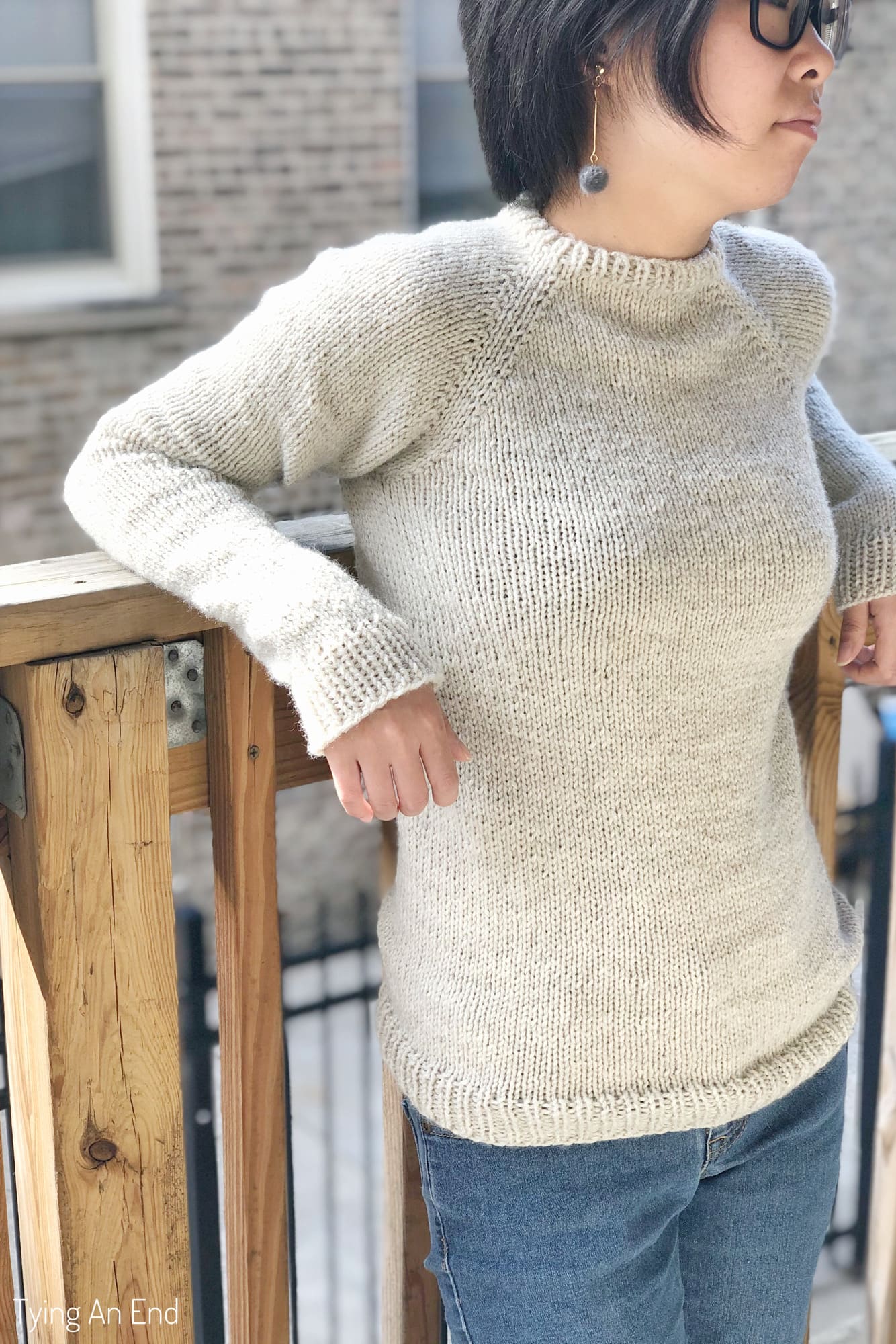 raglan sweater - stockinette beginner raglan LITE