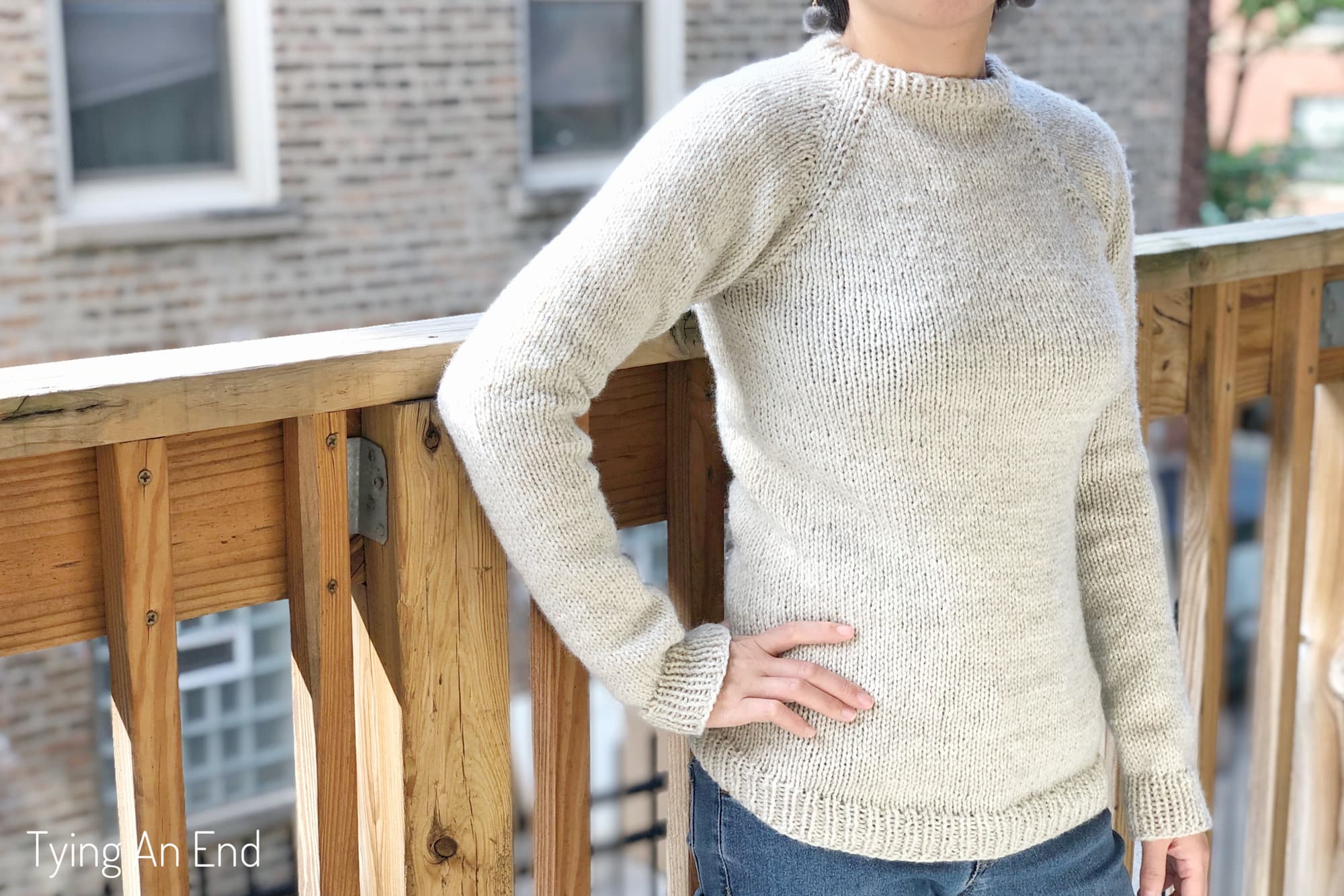 raglan sweater - stockinette beginner raglan LITE