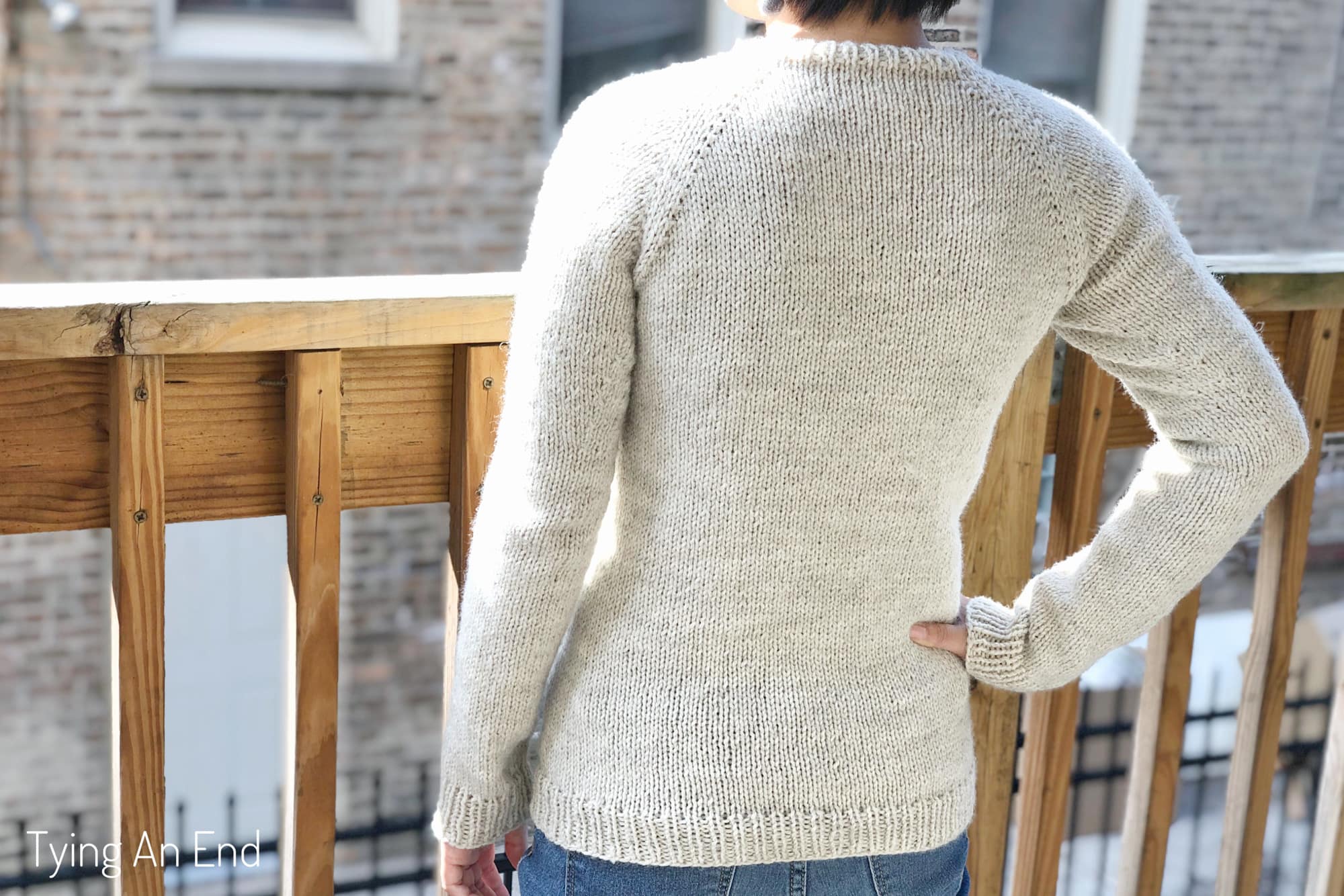 raglan sweater - stockinette beginner raglan LITE