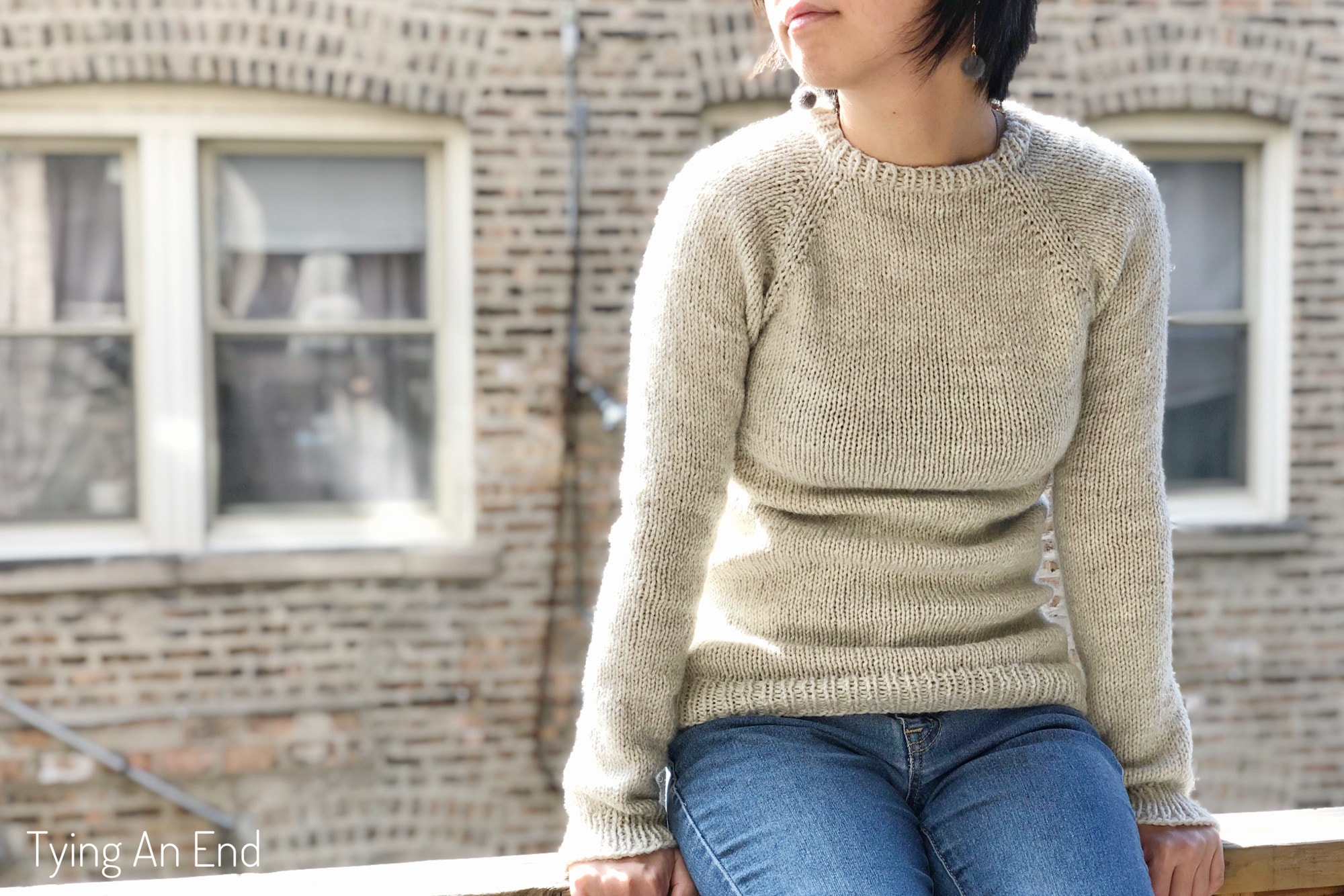 raglan sweater - stockinette beginner raglan LITE