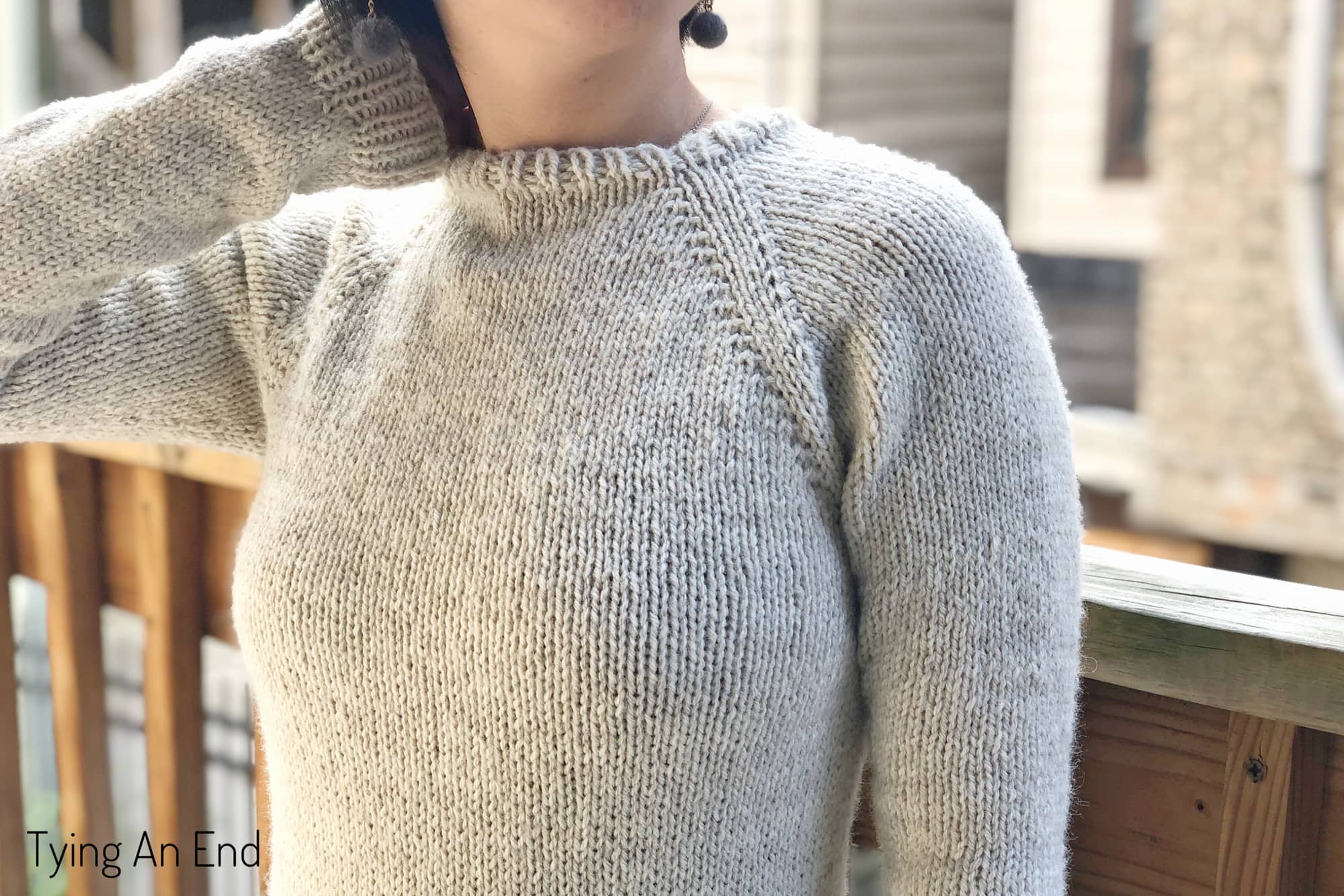 raglan sweater - stockinette beginner raglan LITE