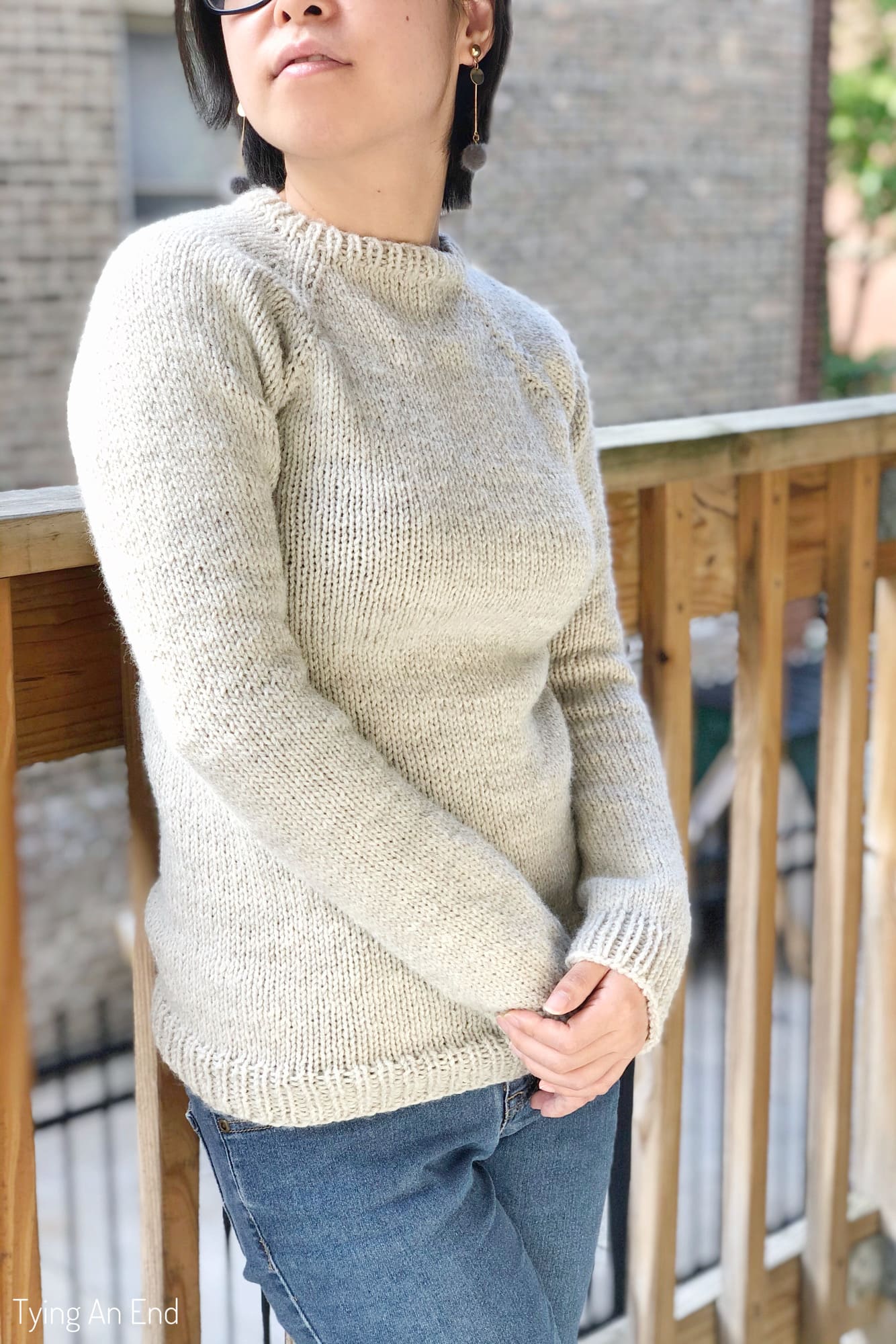 raglan sweater - stockinette beginner raglan LITE