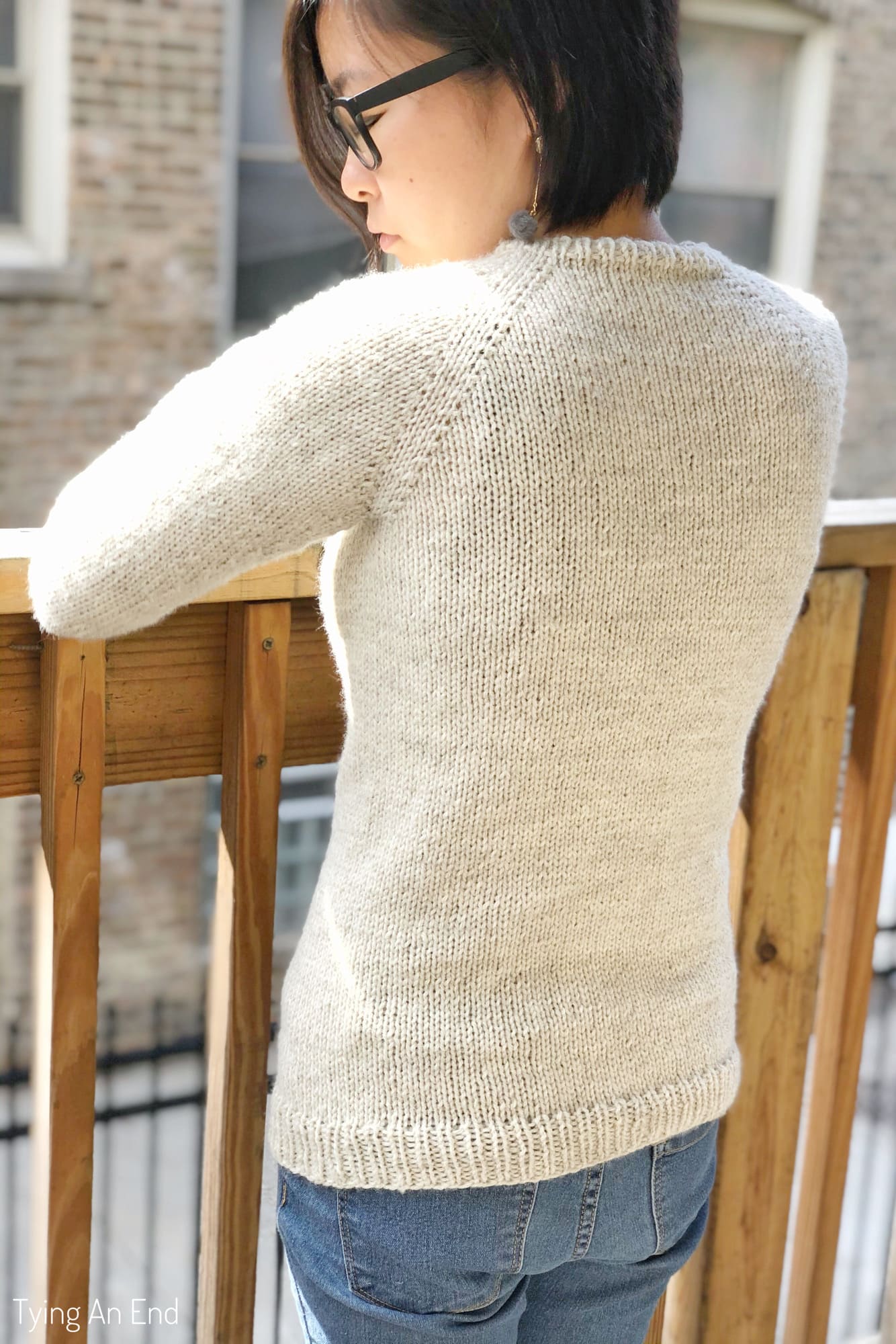 raglan sweater - stockinette beginner raglan LITE