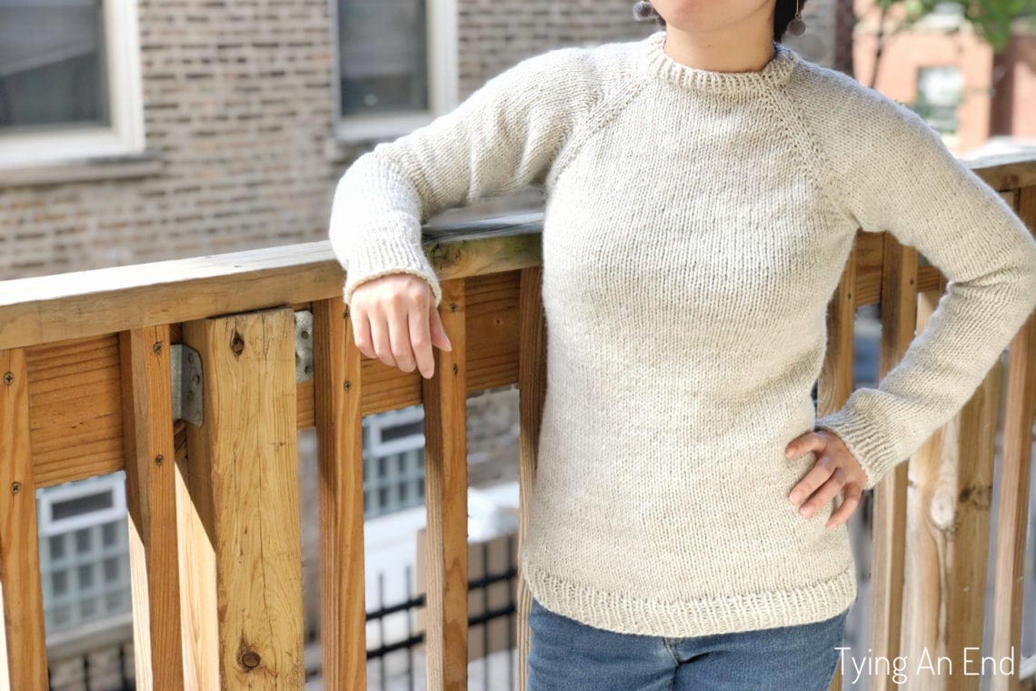 raglan sweater - stockinette beginner raglan LITE