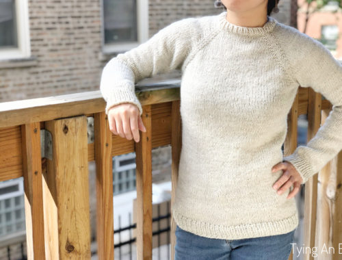 raglan sweater - stockinette beginner raglan LITE