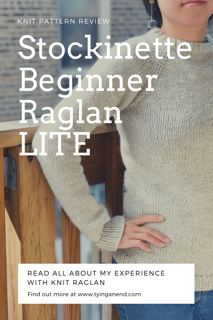 raglan sweater - stockinette beginner raglan LITE