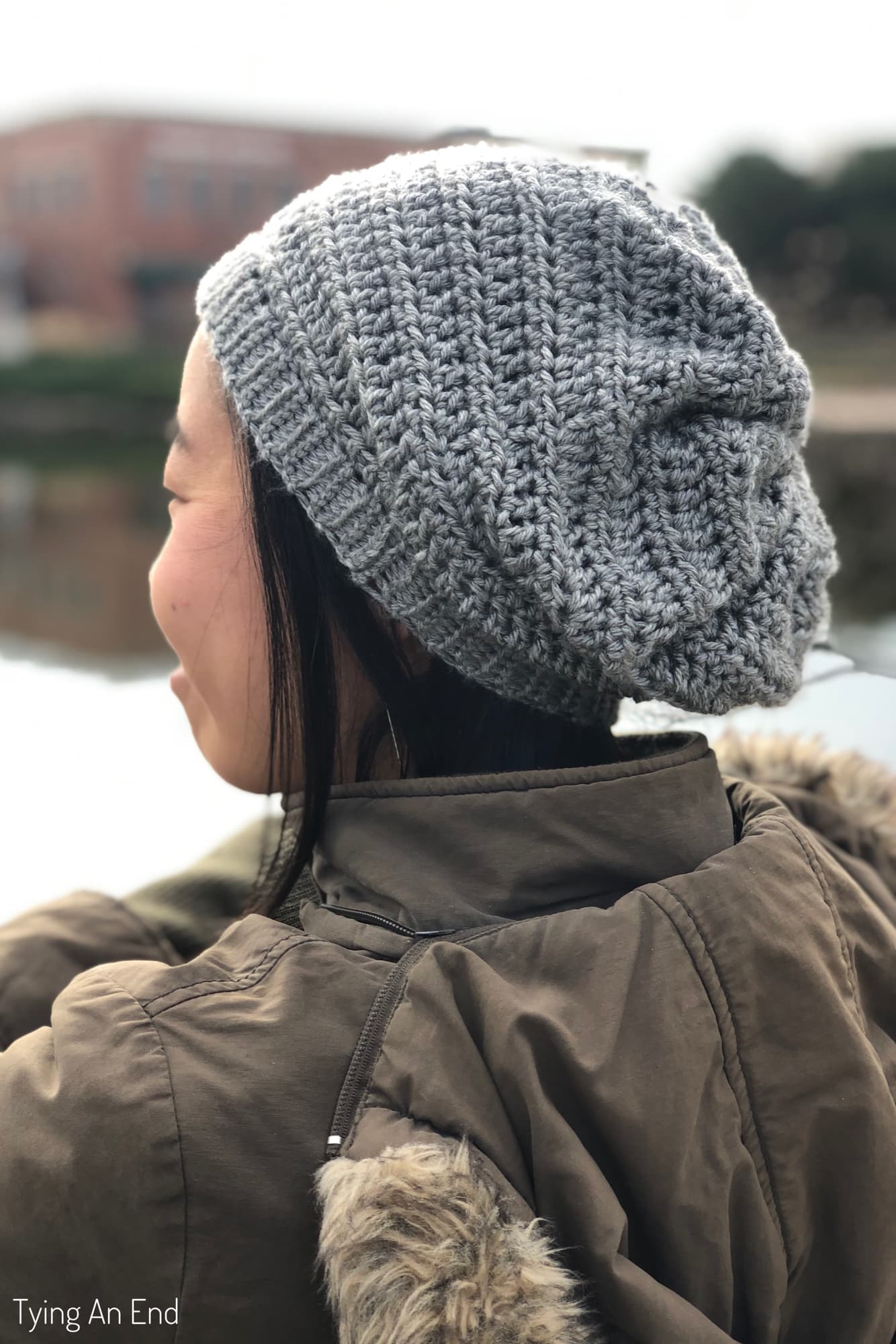 crochet slouchy beanie