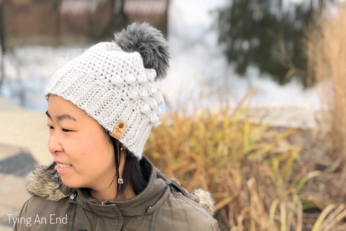 bobble stitch crochet beanie